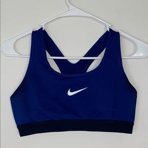 Blue nike bra